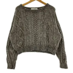 mystywoman ミスティウーマン モールニット ケーブル編みニット sizeF/グレー系