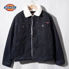 極美品 ディッキーズ Dickies シェルパ デニム ボア ジャケット M インディゴブルー ワーク テック ストリート Y2K アメカジ 古着 Y042