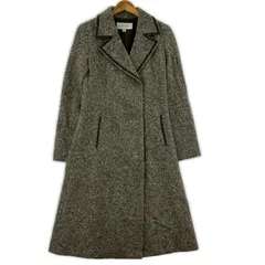 JILLSTUART ジルスチュアート ウール混 テーラードコート sizeS/ブラウン×ホワイト