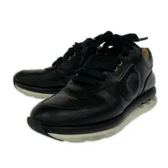 未使用✨サルヴァトーレフェラガモ　レザースニーカー　ガンチーニ　ブラック FERRAGAMO（フェラガモ） サルヴァトーレフェラガモ Salvatore