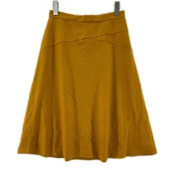 美品  SunaUna  スーナウーナ タグ付きスカート size38/M/マスタード