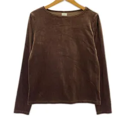 green label relaxing グリーンレーベルリラクシング ベロアカットソー size表記なし/ブラウン