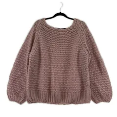 snidel スナイデル モヘヤ混 ローゲージニット sizeF/ピンク