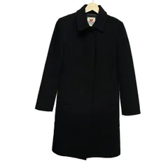 COURREGES(クレージュ) コート サイズ38 M レディース美品  - ダークネイビー 長袖/秋/冬