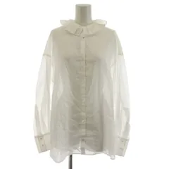シンゾーン Shinzone LEE別注 RUFFLED BL シャツ ブラウス 長袖 36 白 ホワイト 23AMSBL14 /AN56のサムネイル