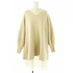 アプワイザーリッシェ Apuweiser-riche シアーワンピース×ニット ミニ 2点セット レイヤード アンゴラ混 1 ベージュ /ES ■OS