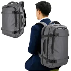 [ＵＭＥＸ] ビジネスリュック 4way リュックサック メンズ: 4泊いける大容量 ビジネス 拡張可能 多機能収納 撥水加工 17インチPC 180度フルオープン 30L 防汚 通気 バックパック 人気 おしゃれ 通学 出張 旅行 男女兼用（ブラ