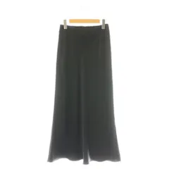 イエナ IENA 25SS ダブルサテンスカート ロングスカート 36 ブラック /DF ■OS