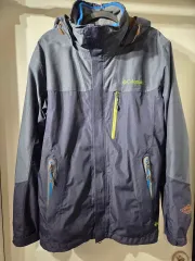 コロンビア オムニテック ウィンドブレーカー (ライナー含む) フードジャケット L