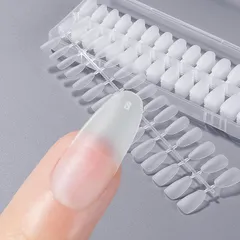 BEIHOO ネイルチップ クリア 第三代0.2mm超薄 サンディング済み 自然なフィット 長さだしチップ 使いやすい 収納ケース＆ネイルツール付き つけ爪 サロン 業務 DIY 練習用 1