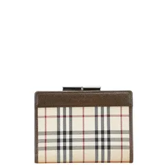 バーバリー ノバチェック ベージュ ブラウン キャンバス レザー レディース BURBERRY【1-0210290】