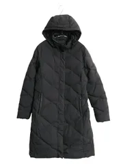 【お得なクーポン配布中!】 US企画 ノースフェイス ロング ダウン コート レディース M / アウトドア パーカー キルティング ナイロン ジャケット 550 フィル 企業 黒