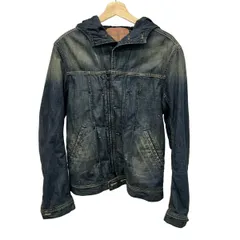 DIESEL(ディーゼル) Gジャン サイズM メンズ - ネイビー×ベージュ 長袖/秋