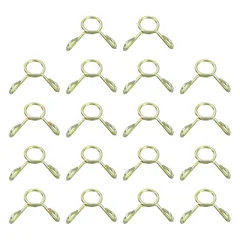 uxcell ホースクリップ 内径5mm 30個入り 汎用 スプリングホースクランプ 65Mn鋼製 ホースバンド 燃料ホース 水道管 油圧管用