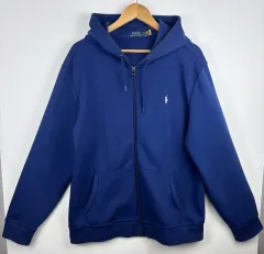 ポロ ラルフローレン ダブル ニット フル ジップアップ フーディ