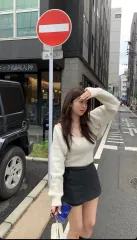 ONT アルパカ レースビスチェ＆カーディガン