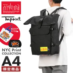 マンハッタンポーテージ NYCプリント リュック メンズ レディース ブランド ロールトップ 防水 A4 23L Manhattan Portage NYC Print mp1236lvltmp