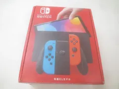  中古品 ゲーム Nintendo switch ニンテンドースイッチ 本体 HEG-001 有機ELモデル ジョイコン ネオンレッド ブルー 周辺機器 箱付き