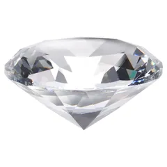 uxcell クリア水晶ダイヤモンドペーパーウェイト 80mm（3.1インチ）人工ダイヤモンド輝く水晶宝石ジェムズペーパーウェイト誕生日ギフトパーティーウェディングホーム装飾（クリア）