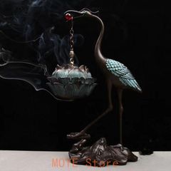 銅器 香炉 朱雀博山炉 茶室 書斎 香り炉 装飾品 工芸品 置物 - メルカリ