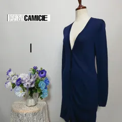 ナラカミーチェ　極上美品　薄手ロングカーディガン　ネイビー色系　Мサイズ