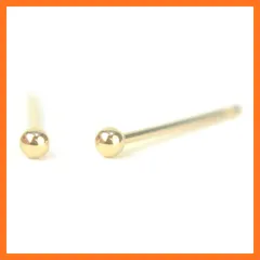 【新品】 【18金ピアス】 セカンドピアス 軸太 K18PGピンクゴールド丸玉ピアス 2mm ピアス芯幅太長めタイプ 太さ0.8mm長さ12mm 1ペア両耳販売 レディース 小ぶり 日本製 ボールピアス 幅太 福耳 シンプル プレゼント ギフト yokom 1