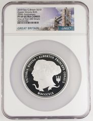 英国2007年シーテッドブリタニア10P金貨 NGC PF70UC コレクション