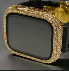 アップルウォッチカバーケース　Apple Watchラバーバンドベルト　アラベスク　フッ素ラバー　コンチョ付き 231