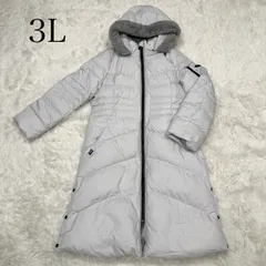 新品タグ付き　FILA GOLF フィラゴルフ ダウンコート ロング丈 Aライン ファー 3L ダウンジャケット ボア 軽量 美シルエット　フェザー