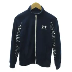 アンダーアーマー UNDER ARMOUR トラックジャケット ジャージ ロゴ プリント L 紺 ネイビー 1225 ■YHS13