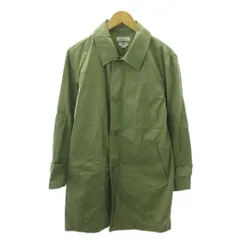 ジャーナルスタンダード レリューム JOURNAL STANDARD relume ステンカラーコート コットン リネン混 ロング丈 M カーキ 1225 ■YHS13