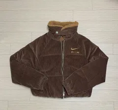 ナイキ エア サーマフィット レディース コーデュロイ ウィンタージャケット ブラウン M