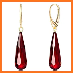 【新品】 [Amber by Mazukna] 琥珀 ピアス ティアドロップ型 レッドアンバー ＜専用ジュエリーボックス付き＞ Silver925 ゴールドプレーティング金具 レバーバック開閉式 レディース 軽量 上品なジュエリー ギフト 品質書付属 1