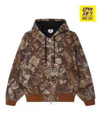 【ムラスポ公式】新品 OBEY オベイ アウター フードジャケット メンズ ジップアップ リアルツリーカモ 121800593