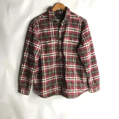 00s L.L.Bean インサレーテッドフランネルシャツジャケット メンズ L レッド×チェック 3062202512250039