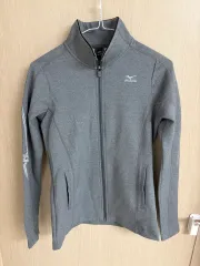 ミズノ グレー スポーツ ジップアップ ジャケット