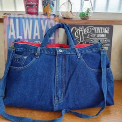 159☆USEDデニムリメイク☆大きめショルダーバッグ☆大容量バッグ☆ジーンズリメイク☆デカバッグ☆