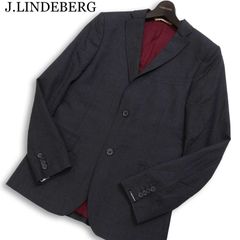 J.LINDEBERG Jリンドバーグ 通年 総裏 ANGELICO イタリア製生地 ウール100％ テーラード ジャケット Sz.46　メンズ グレー