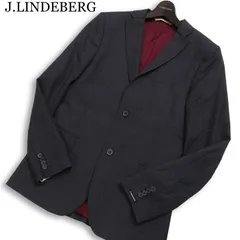 J.LINDEBERG Jリンドバーグ 通年 総裏 ANGELICO イタリア製生地 ウール100％★ テーラード ジャケット Sz.46　メンズ グレーのサムネイル