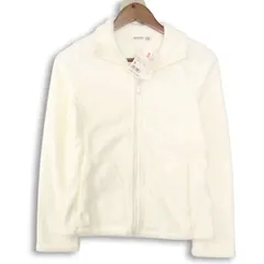 UNIQLO ユニクロ 秋冬 フリース★ ジャケット ジップアップ ブルゾン Sz.S レディース 白