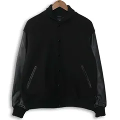 BACK NUMBER バックナンバー 秋冬 キルティング 中綿★ スタジャン ボンバー ブルゾン ジャケット Sz.L メンズ 黒