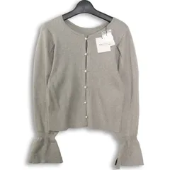 【新品 未使用】 SALON ADAM ET ROPE アダム エ ロペ 秋冬 ニット★ カーディガン 羽織り Sz.F レディース 灰