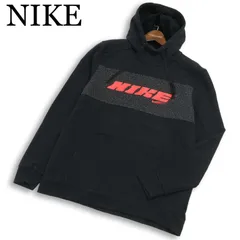 NIKE ナイキ 通年 ロゴ★ DRI-FIT プルオーバー スウェット パーカー Sz.S　メンズ 黒 トレーニング