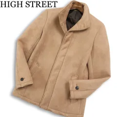 HIGH STREET ハイストリート 秋冬 フェイク スウェード★ ストレッチ スタンドカラー 比翼 ジャケット Sz.M　メンズのサムネイル
