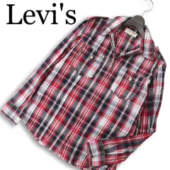 Levi's リーバイス Red Tab 通年★ 60530-0005 ダブルジップ 長袖 ミリタリー チェック シャツ Sz.L　メンズ