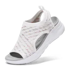 スニーカー 美脚 スリッポン ウォーキング ナースサンダル オフィス 歩きやすい 軽い ニット レディース 疲れない スポーツサンダル 滑り止め おしゃれ 厚底 人気 [ziitop] 御洒落