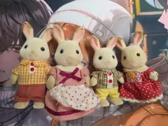 シルバニアファミリー チョコレートうさぎファミリー ぬいぐるみ まとめ