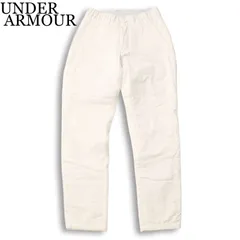 22AW★ UNDER ARMOUR アンダーアーマー 秋冬 ロゴ★ ストレッチ 中綿 キルティング パンツ Sz.SM メンズ 白 ゴルフ