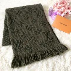 ヴィトン  マフラー　エシャルプロゴマニア　LOUISVUITTON　グリーン　カーキ