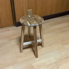 木製 ミニスツール／花台 ステンシル・ハンドメイド - メルカリ